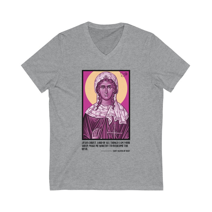 Saint Agatha Unisex V-Neck