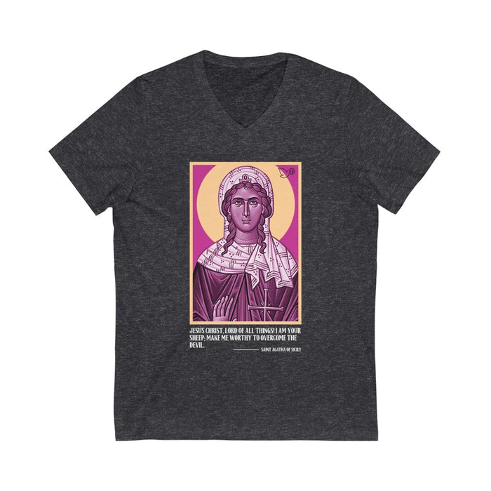 Saint Agatha Unisex V-Neck