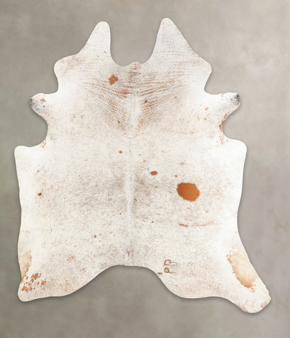 Salt and Pepper Brown Cowhide Rug #B3383