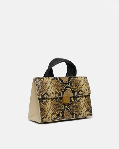 Sandi Lock - Embossed leather bag - Snake
