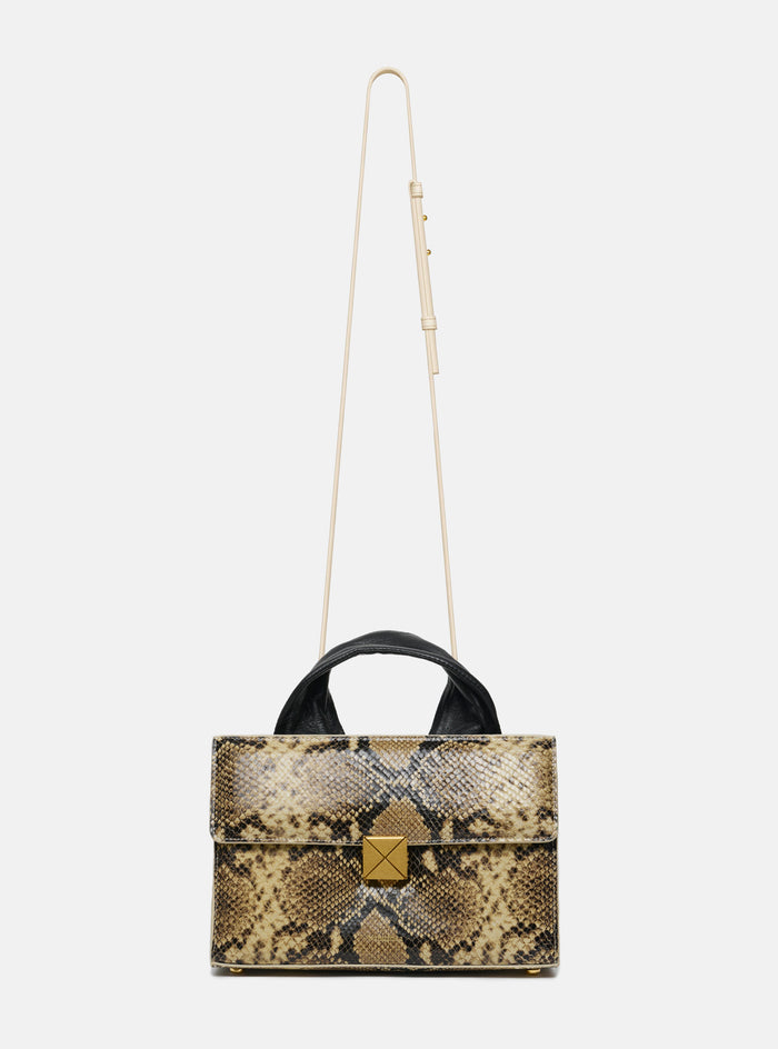 Sandi Lock - Embossed leather bag - Snake