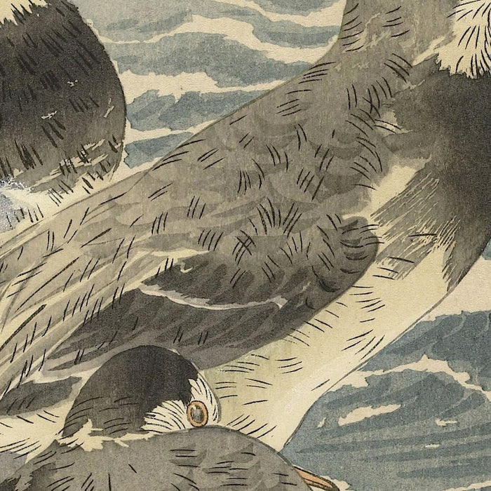 Sandpipers at Sickle Moon by Ohara Koson, 1900
