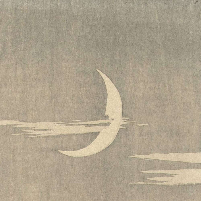 Sandpipers at Sickle Moon by Ohara Koson, 1900