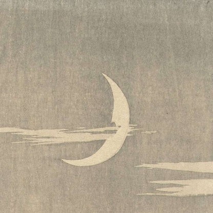 Sandpipers at Sickle Moon by Ohara Koson, 1900