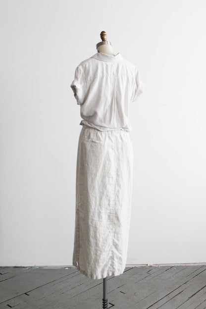 sandstone linen skirt