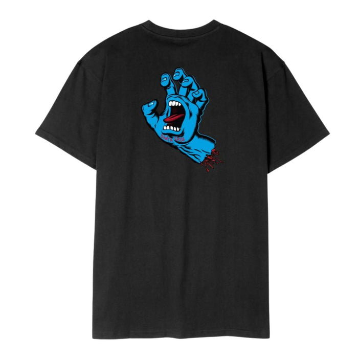 Santa Cruz Screaming Hand Chest T-Shirt Black