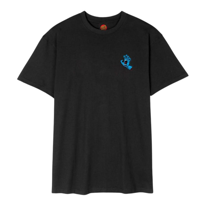 Santa Cruz Screaming Hand Chest T-Shirt Black