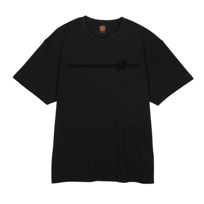 Santa Cruz Tonal Opus Dot Stripe T-Shirt Black
