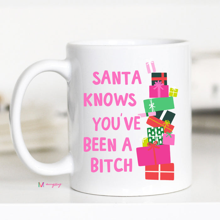 Santa Knows Coffee Mug