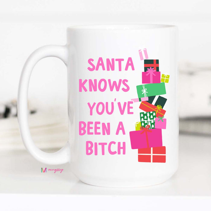Santa Knows Coffee Mug