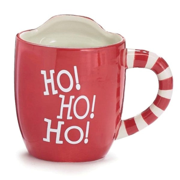Santa with Pouch for Cookie 19 oz. Ceramic Mug Back