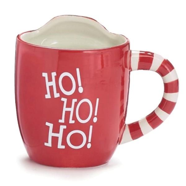 Santa with Pouch for Cookie 19 oz. Ceramic Mug Back