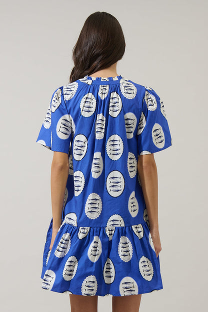 Sardine Sea Azari Shift Mini Dress