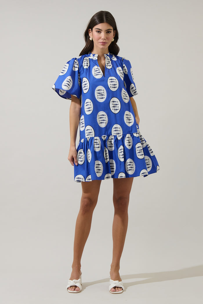 Sardine Sea Azari Shift Mini Dress