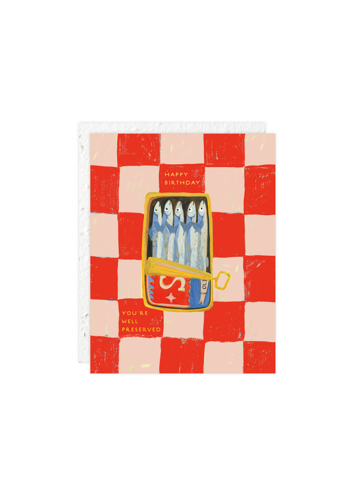 Sardines Birthday Card
