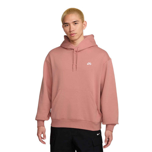 Nike SB Fleece Skateboard Hoodie Red Stardust/White