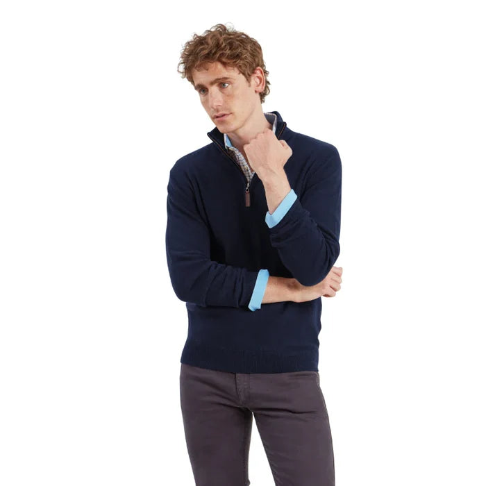 Schoffel Lewis Lambswool 1/4 Zip Jumper