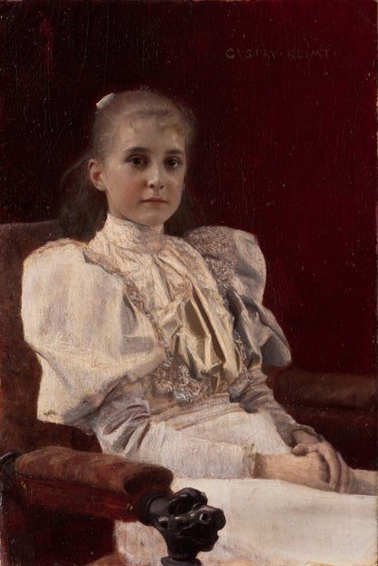 Seated Young Girl by Gustav Klimt, 1894