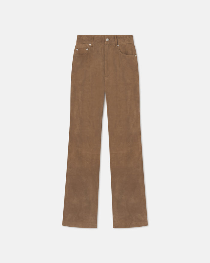 Seldes - Suede pants - Brown