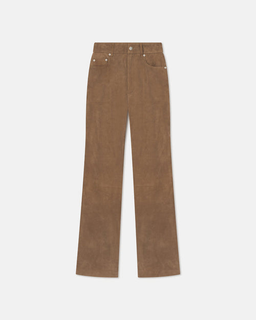 Seldes - Suede pants - Brown