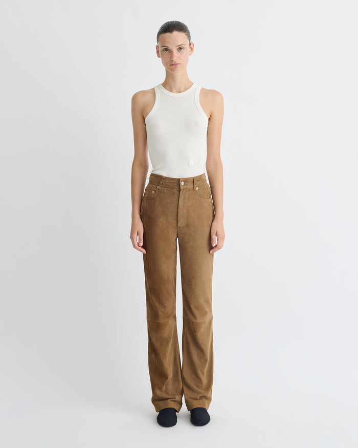 Seldes - Suede pants - Brown