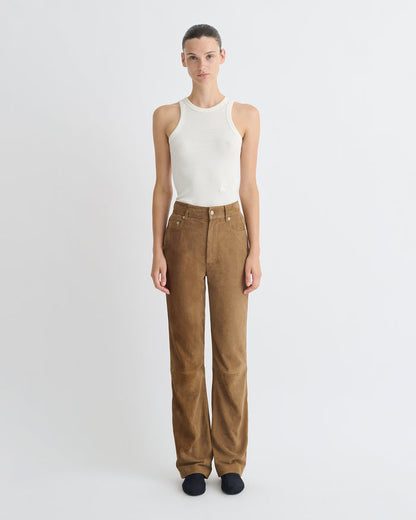 Seldes - Suede pants - Brown