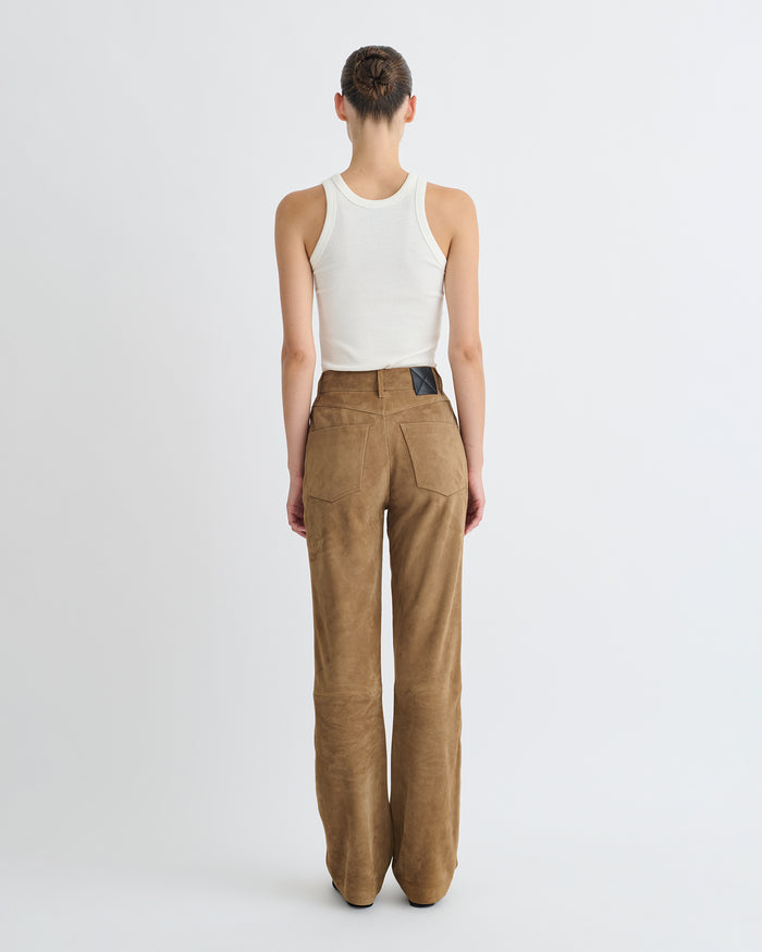 Seldes - Suede pants - Brown