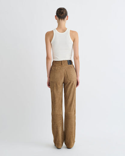 Seldes - Suede pants - Brown