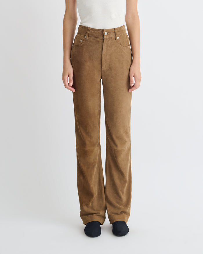 Seldes - Suede pants - Brown