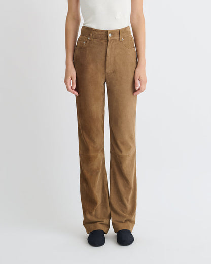 Seldes - Suede pants - Brown