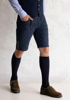 Sepp — Trachten Bermuda Textile Short, Navy