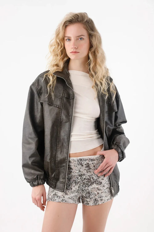 Sequin Fabric Shorts for Women