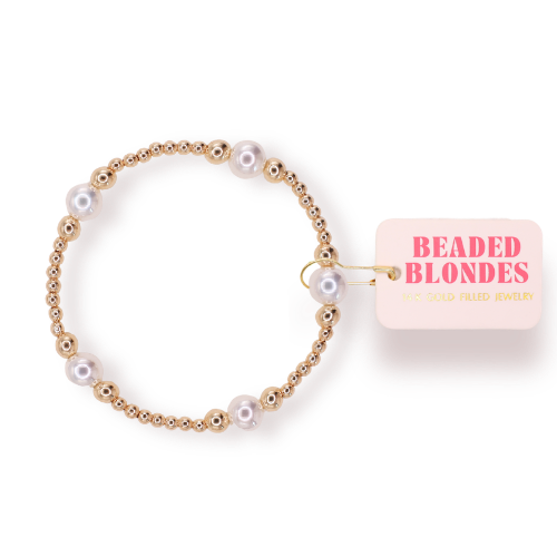 Serena Pearl Bracelet in Gold