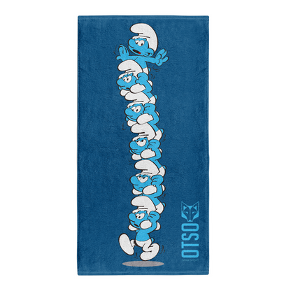 Serviette microfibre - Smurfs Tower