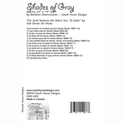 Shades of Gray Quilt Pattern
