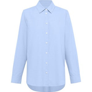 Shirt Women's Cotton Chambray Long Sleeve Relaxed Fit