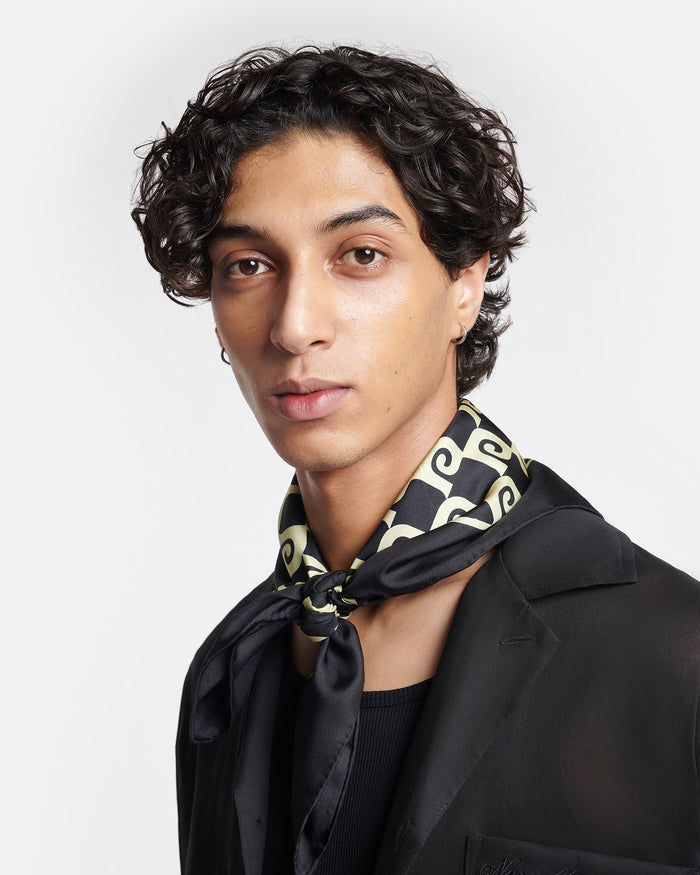 Shoul - Silk scarf - Diamond Check