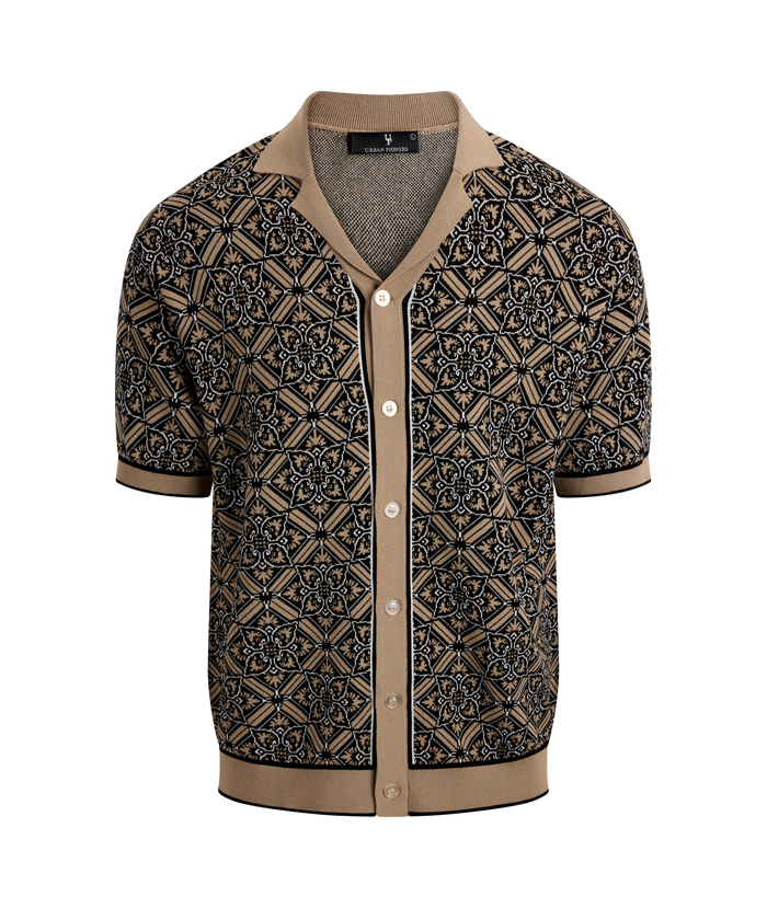 Urban Pioneers Male Silvio SS Shirt SS SHIRT SAND