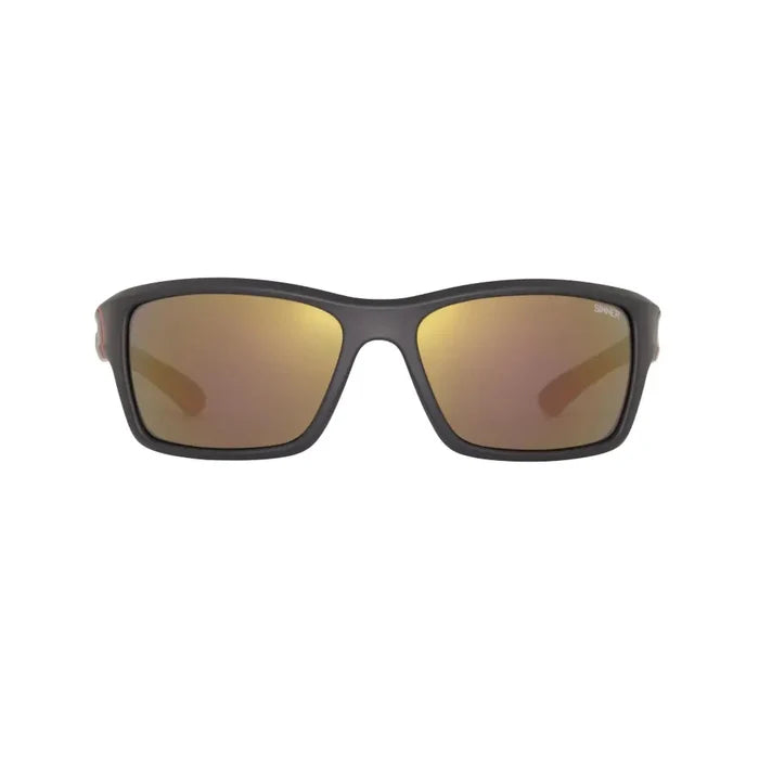 Sinner Cayo Polarised Sport Sunglasses In Red shown from the front on a white background