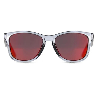 Sinner Pataua Polarised Sunglasses in grey shown from the front on a white background
