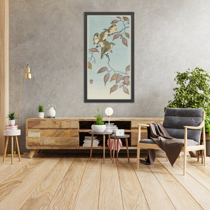 A framed image of