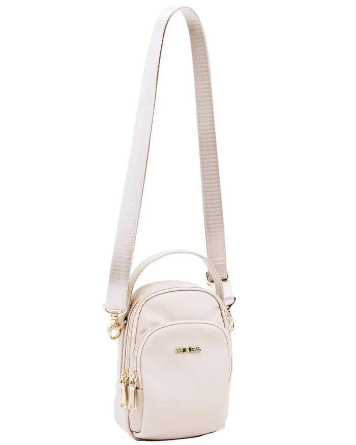 Mała torba crossbody ROSELLA BEIGE ROSELLA COLLECTION