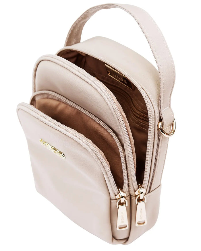 Mała torba crossbody ROSELLA BEIGE ROSELLA COLLECTION