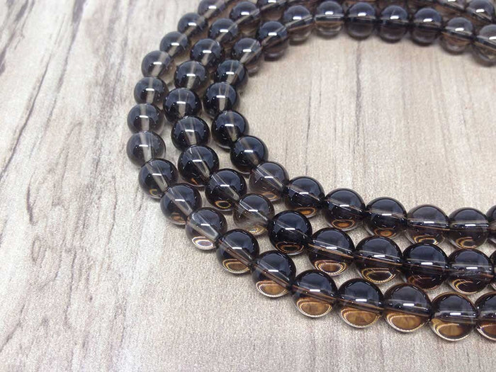 Smokey Quartz Gemstone Mala, 108 Prayer Bead Mala.