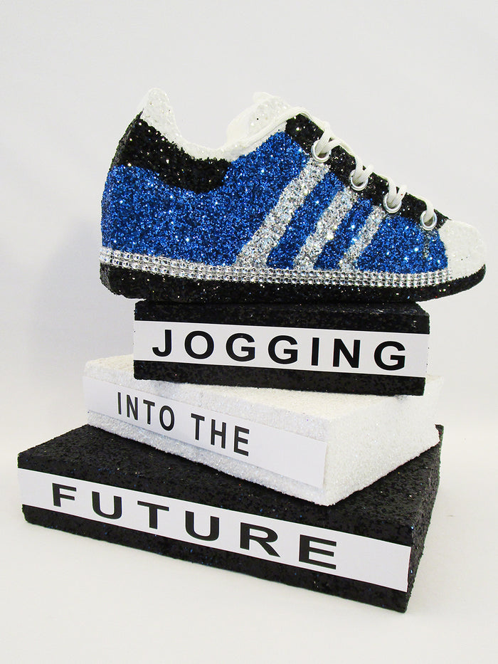 Sneaker graduation centerpiece - Designs by Ginny