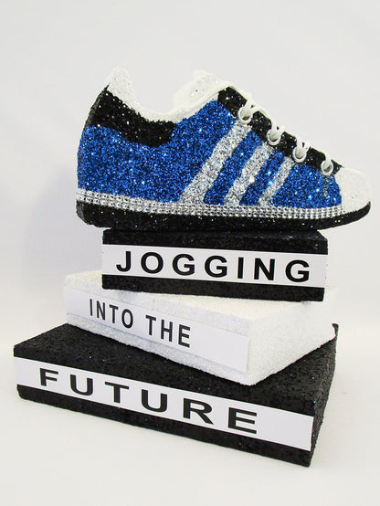 Sneaker graduation centerpiece - Designs by Ginny