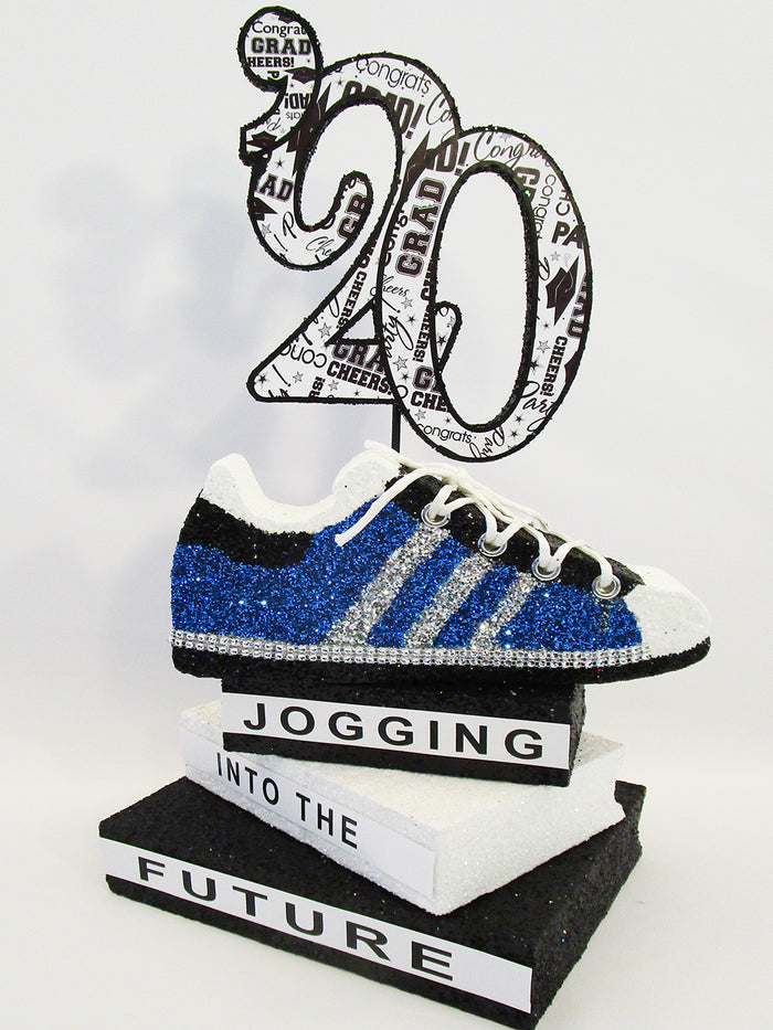 Sneaker graduation centerpiece - Designs by Ginny