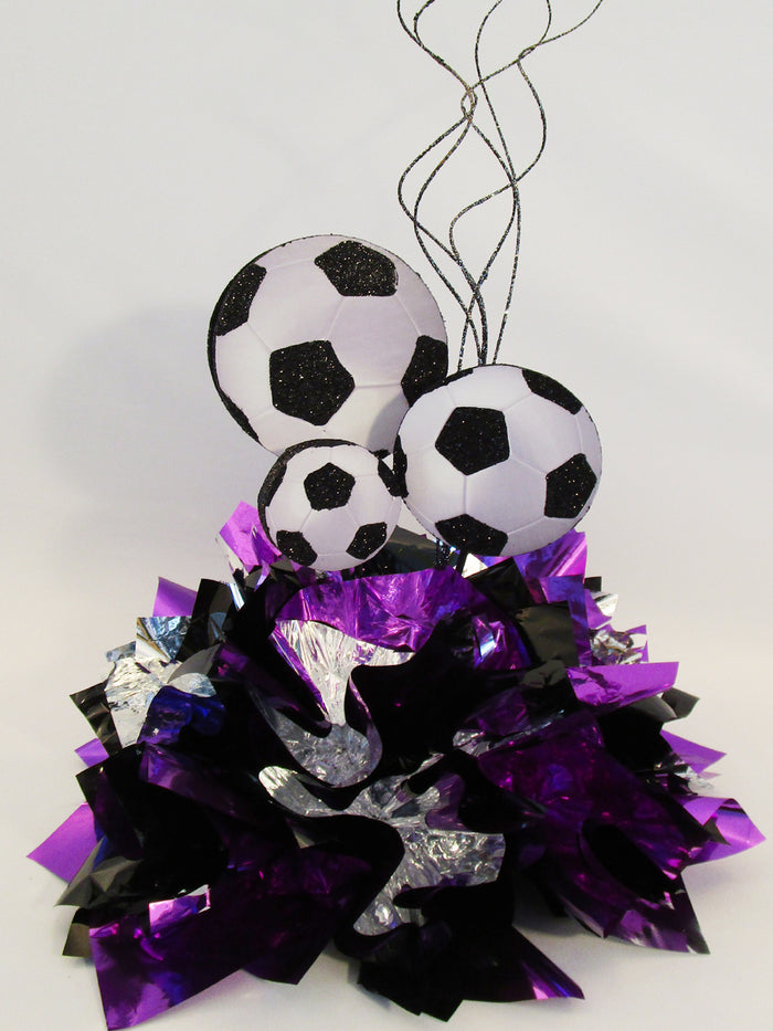 Soccer Ball centerpiece - Deigns by Ginny