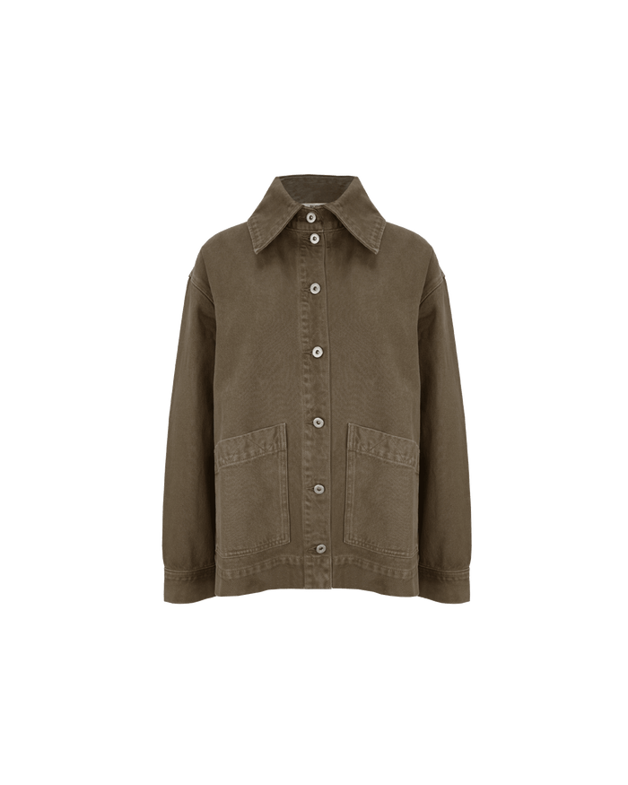 SODA DENIM JACKET  KHAKI