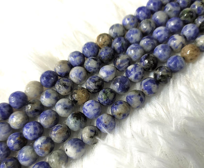 Sodalite Faceted Beads, Crystal Beads for Jewelry.